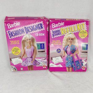 barbie fashion designer windows big box 1996 pc mattel cd-rom